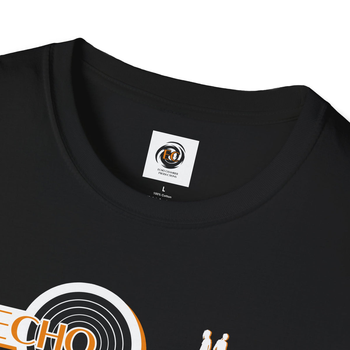 Black Echo Chamber Splash Logo Tee